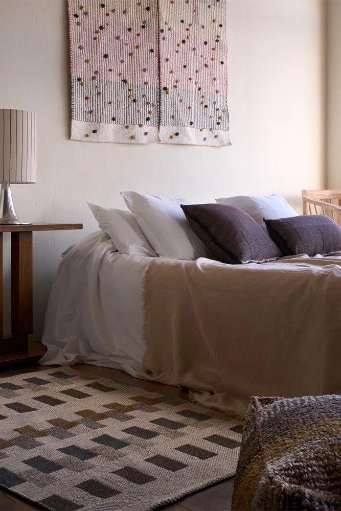 LORENA CANALS - Tapis Handloom Intersecting Natural 86 X 130 Cm
