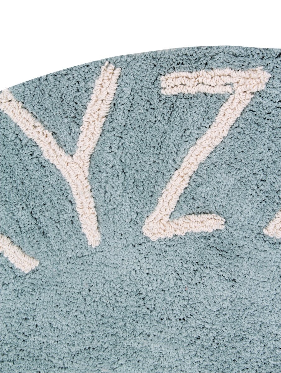 LORENA CANALS - Tapis Lavable Abc Naturel Vintage Bleu 150 Cm