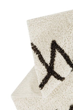 LORENA CANALS - Tapis Lavable Atlas Natural - Noir 120 X 160 cm