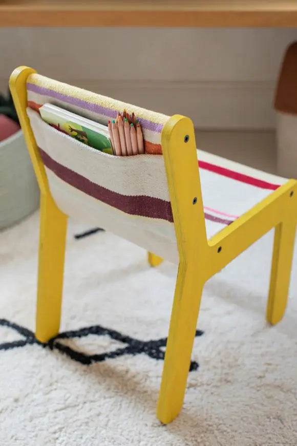 LORENA CANALS - Tapis Lavable Atlas Natural - Noir 120 X 160 cm