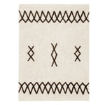 LORENA CANALS - Tapis Lavable Atlas Natural - Noir 120 X 160 cm