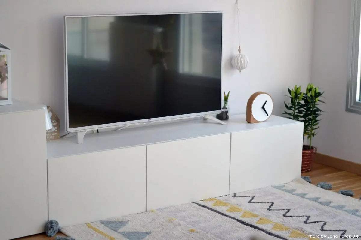 LORENA CANALS - Tapis Lavable Azteca Natural Vintage Blue 140 X 200 cm