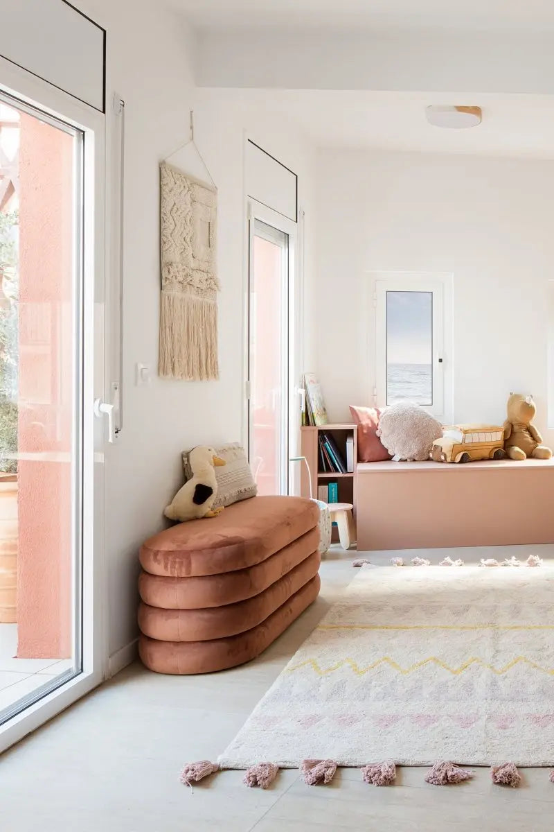 LORENA CANALS - Tapis Lavable Azteca Naturel - Vintage Nude 140 X 200 cm