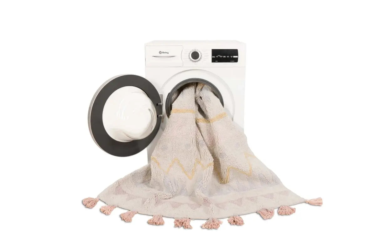 LORENA CANALS - Tapis Lavable Azteca Naturel - Vintage Nude Petit 120 X 160 cm