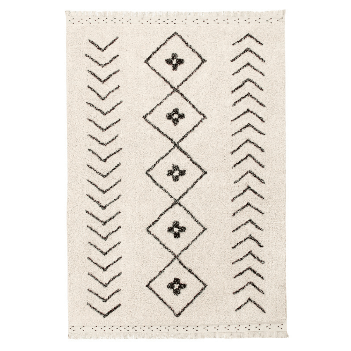 LORENA CANALS - Tapis Lavable Bereber Losanges 170 x 120 Cm