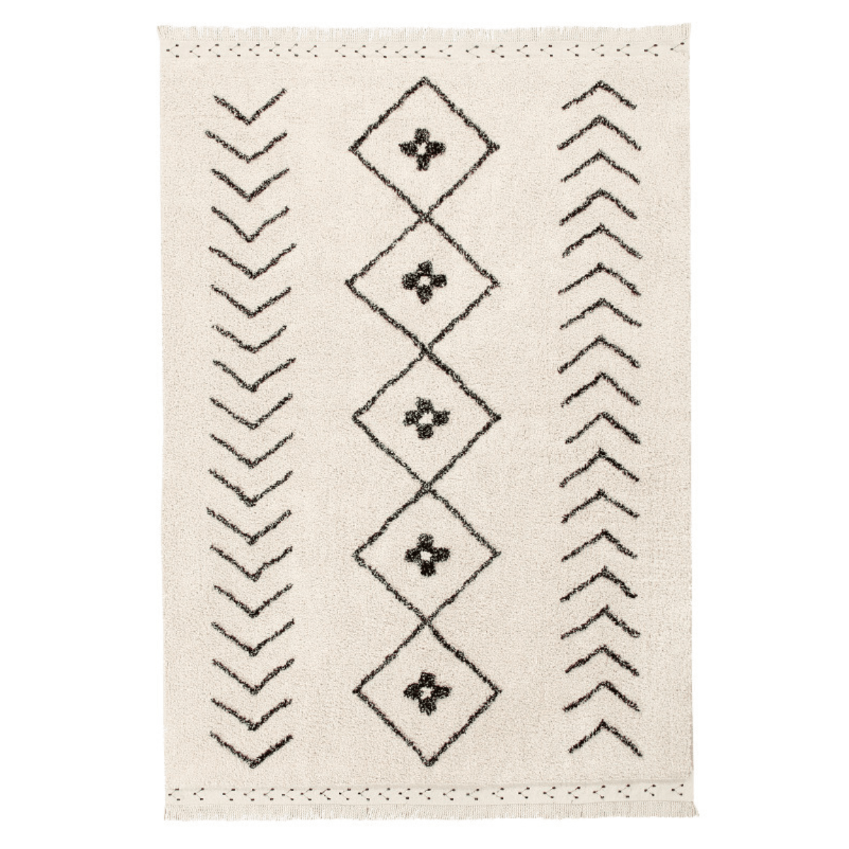 LORENA CANALS - Tapis Lavable Bereber Losanges 210 x 140 Cm