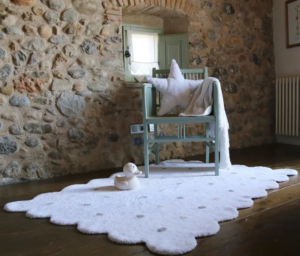 LORENA CANALS - Tapis Lavable Biscuit Blanc 120 X 160 cm