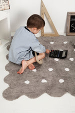 LORENA CANALS - Tapis Lavable Biscuit Gris 120 x 160 Cm