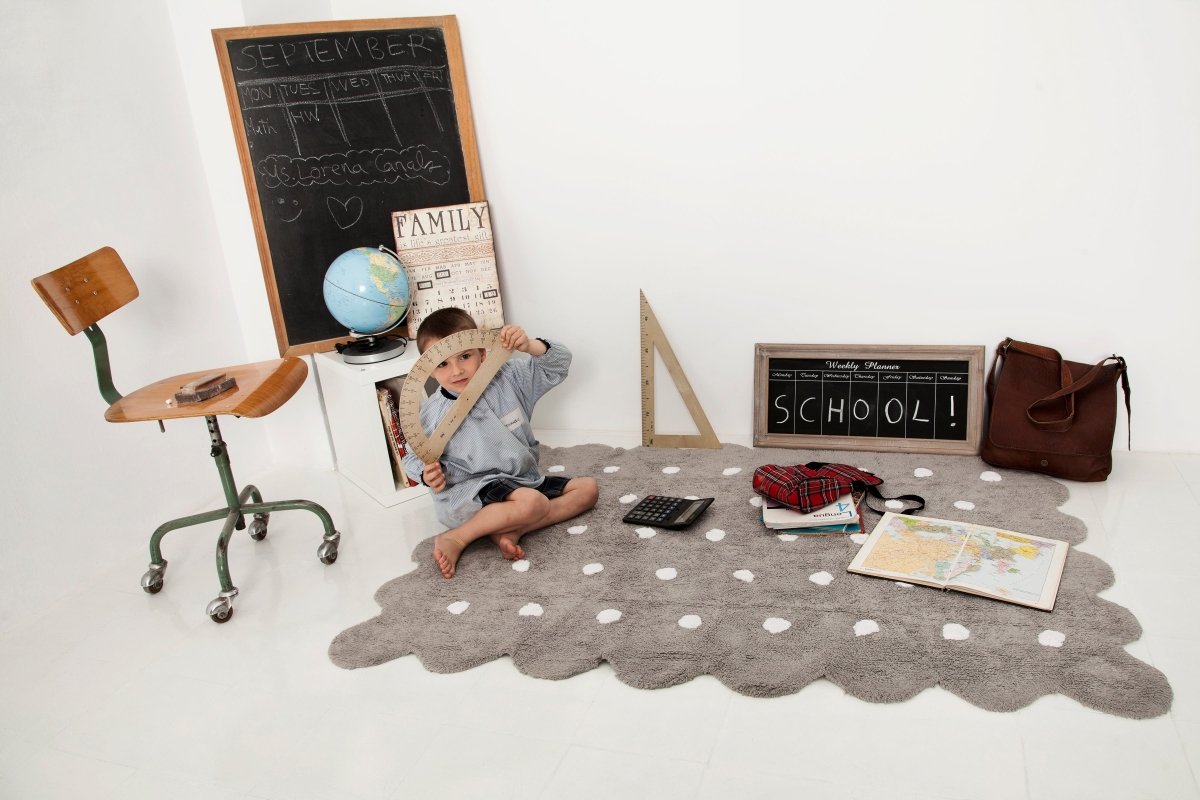 LORENA CANALS - Tapis Lavable Biscuit Gris 120 x 160 Cm