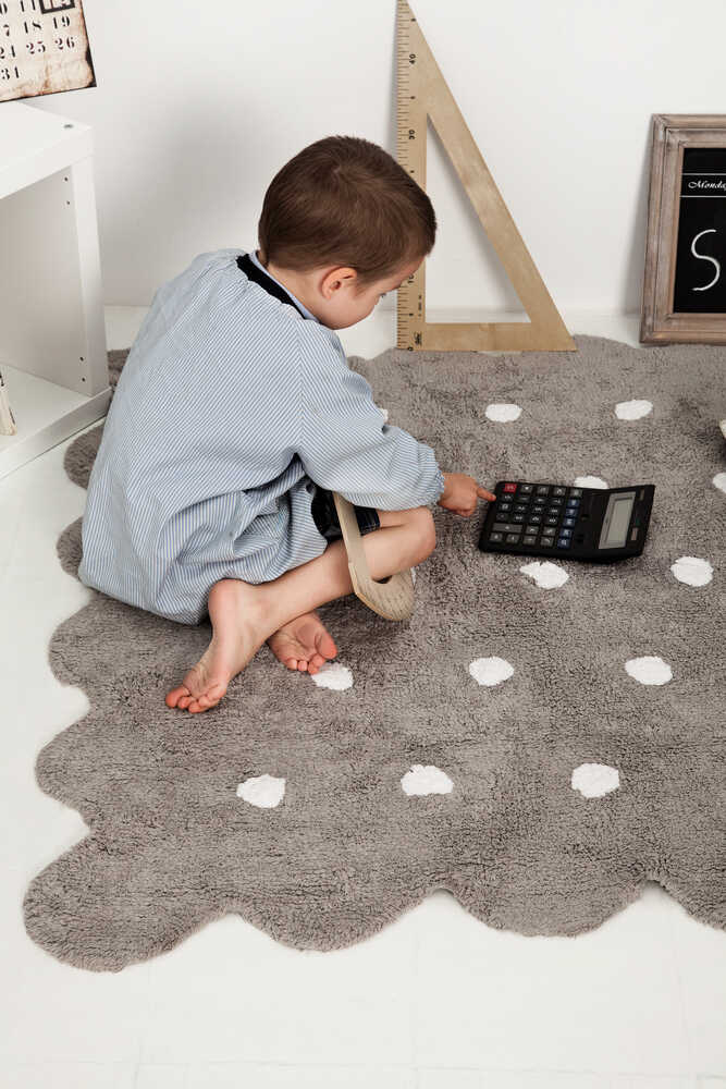 LORENA CANALS - Tapis Lavable Biscuit Gris 120 x 160 Cm