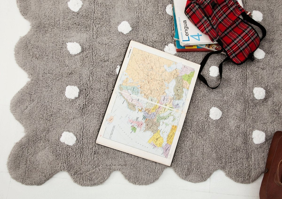 LORENA CANALS - Tapis Lavable Biscuit Gris 120 x 160 Cm