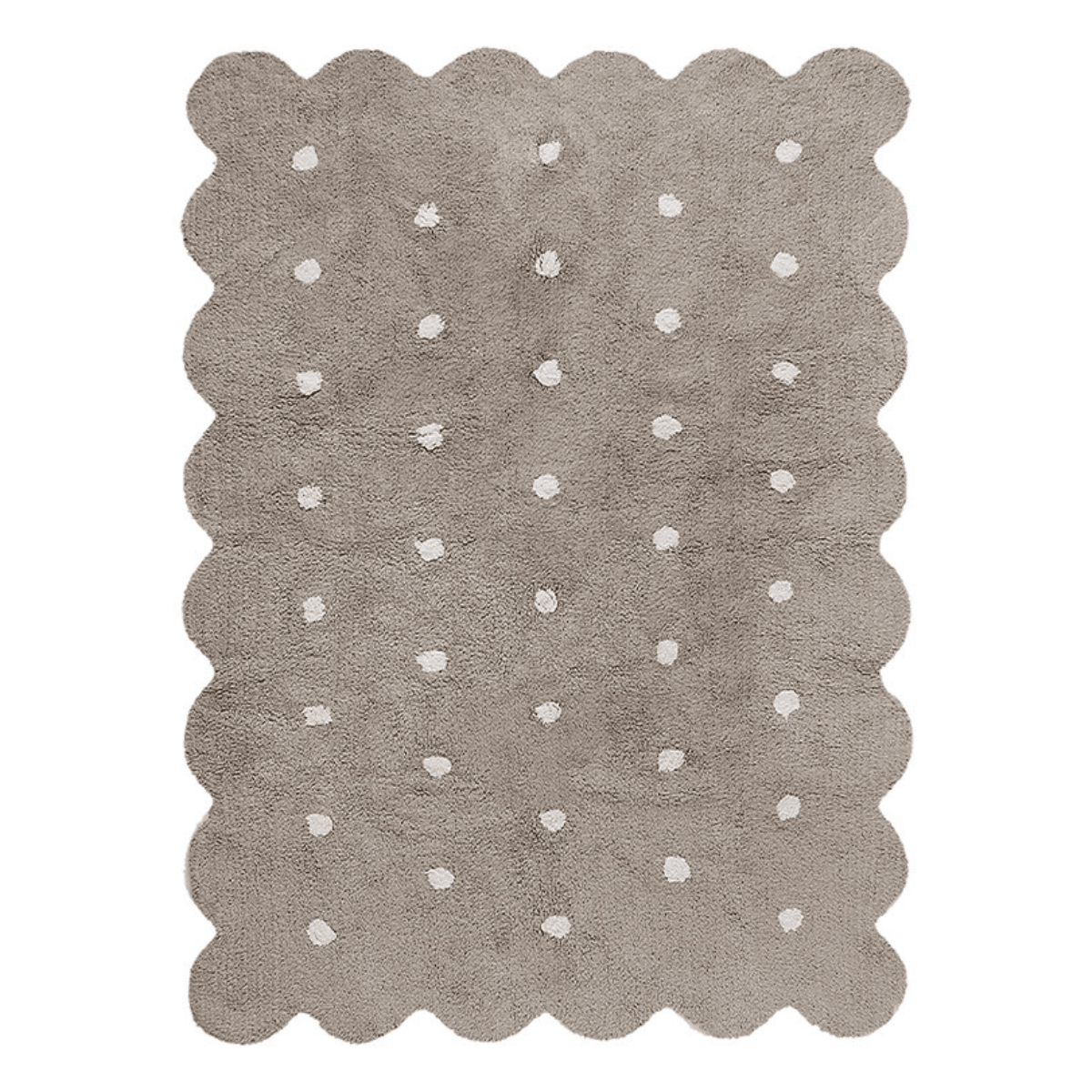 LORENA CANALS - Tapis Lavable Biscuit Gris 120 x 160 Cm