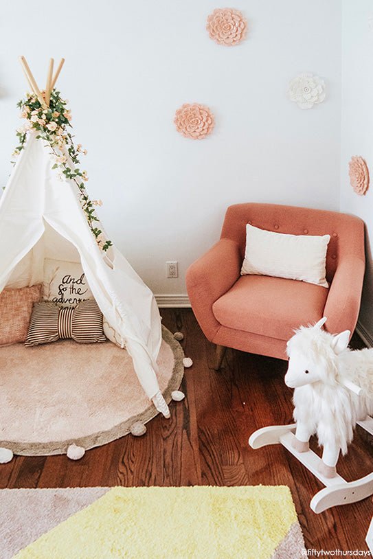 LORENA CANALS - Tapis Lavable Bubbly Soft Rose - Gris 120 x 120 Cm