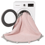 LORENA CANALS - Tapis Lavable Bubbly Soft Rose - Gris 120 x 120 Cm