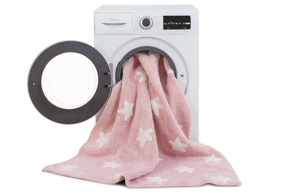 LORENA CANALS - Tapis Lavable Etoiles Rose 120 x 160 Cm