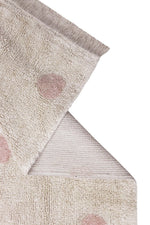 LORENA CANALS - Tapis Lavable Hippy Dots Vintage Nude 120 x 160 Cm
