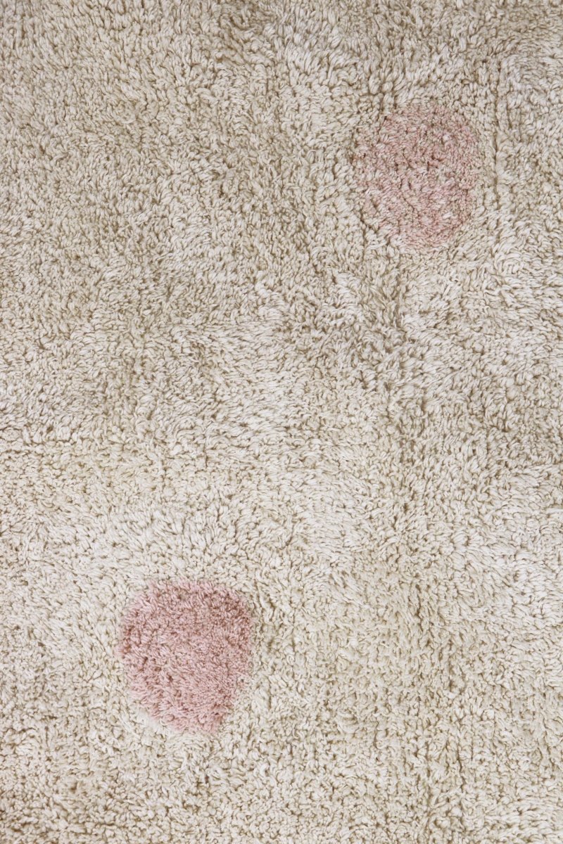 LORENA CANALS - Tapis Lavable Hippy Dots Vintage Nude 120 x 160 Cm