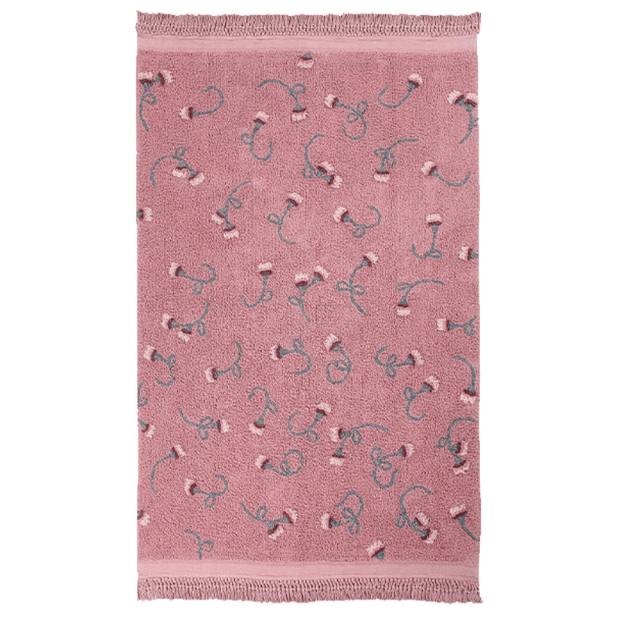 LORENA CANALS - Tapis Lavable Jardin Anglais Frêne Rose 140 x 210 Cm