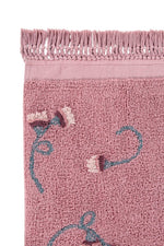 LORENA CANALS - Tapis Lavable Jardin Anglais Frêne Rose 140 x 210 Cm