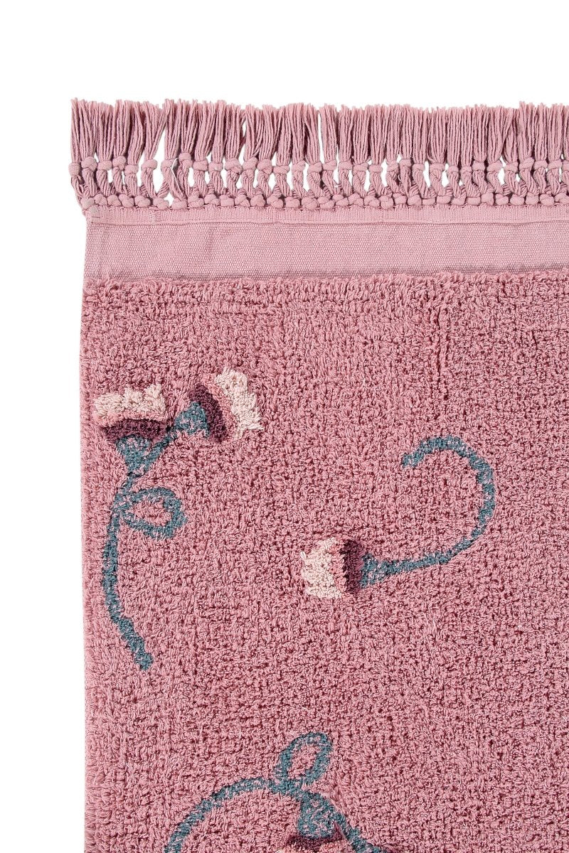 LORENA CANALS - Tapis Lavable Jardin Anglais Frêne Rose 140 x 210 Cm