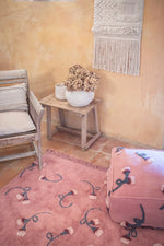 LORENA CANALS - Tapis Lavable Jardin Anglais Frêne Rose 140 x 210 Cm