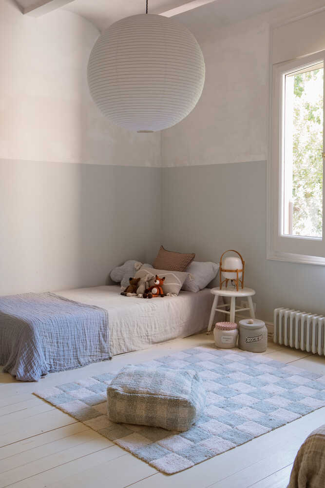 LORENA CANALS - Tapis Lavable "Kitchen Tiles" Bleu Sauge 200 x 300 cm