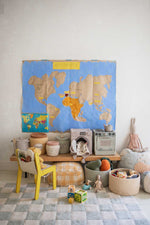 LORENA CANALS - Tapis Lavable "Kitchen Tiles" Bleu Sauge 200 x 300 cm