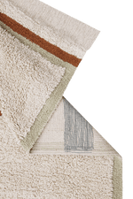 LORENA CANALS - Tapis Lavable Lane Naturel - Bleu Vintage 200 x 300 Cm