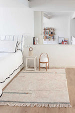 LORENA CANALS - Tapis Lavable Lane Naturel - Bleu Vintage 200 x 300 Cm