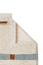 LORENA CANALS - Tapis Lavable Lane Naturel - Bleu Vintage 200 x 300 Cm