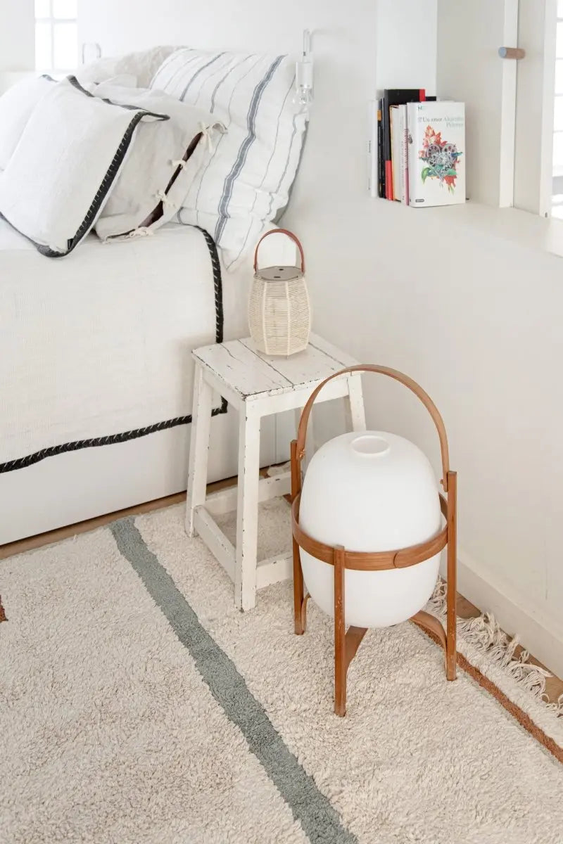 LORENA CANALS - Tapis Lavable Lanes Vintage Bleu 140 X 200 Cm