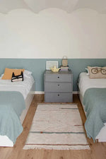 LORENA CANALS - Tapis Lavable Lanes Vintage Bleu 140 X 200 Cm