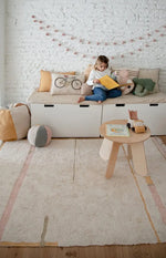 LORENA CANALS - Tapis Lavable Lanes Vintage Nude 140 X 200 Cm