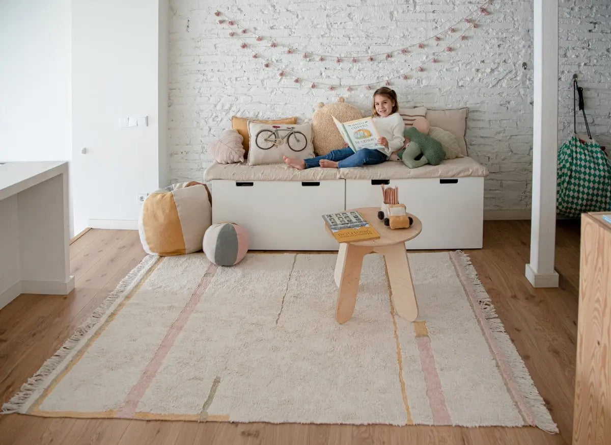 LORENA CANALS - Tapis Lavable Lanes Vintage Nude 140 X 200 Cm