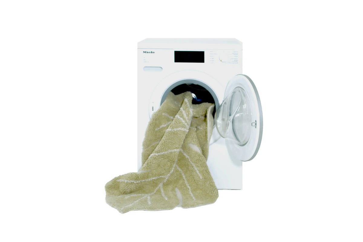 LORENA CANALS - Tapis Lavable Mini Monstera Olive 75 X 100 Cm