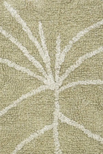 LORENA CANALS - Tapis Lavable Mini Monstera Olive 75 X 100 Cm