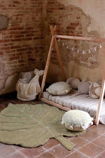 LORENA CANALS - Tapis Lavable Monstera Olive 200 x 300 Cm