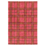 LORENA CANALS - Tapis Lavable Motif Tartan - Rouge Vintage 90 X 120 Cm