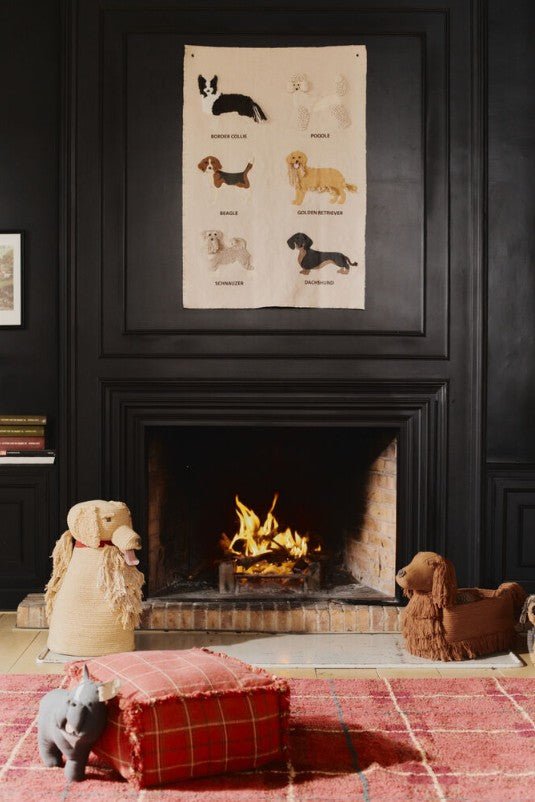 LORENA CANALS - Tapis Lavable Motif Tartan - Rouge Vintage 90 X 120 Cm