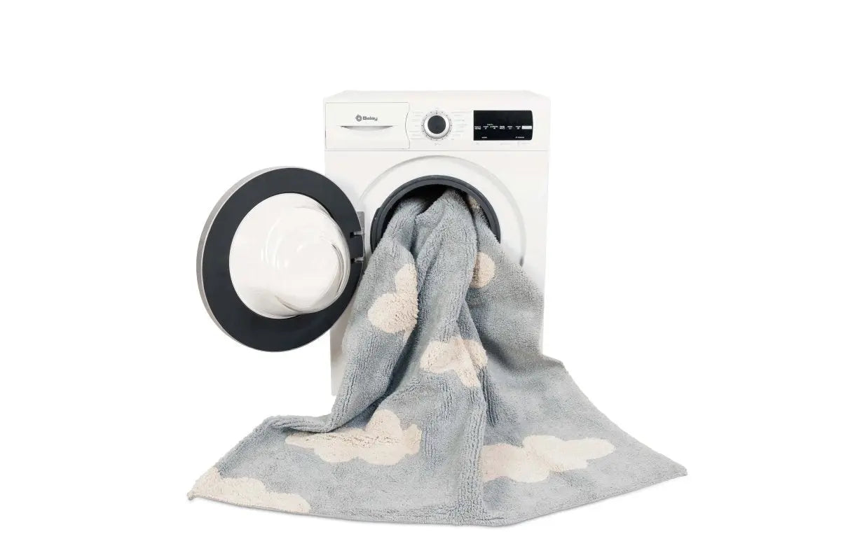 LORENA CANALS - Tapis Lavable Nuages Gris 120 X 160 Cm