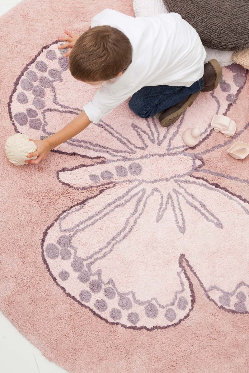 LORENA CANALS - Tapis Lavable Papillon 160 x 160 Cm