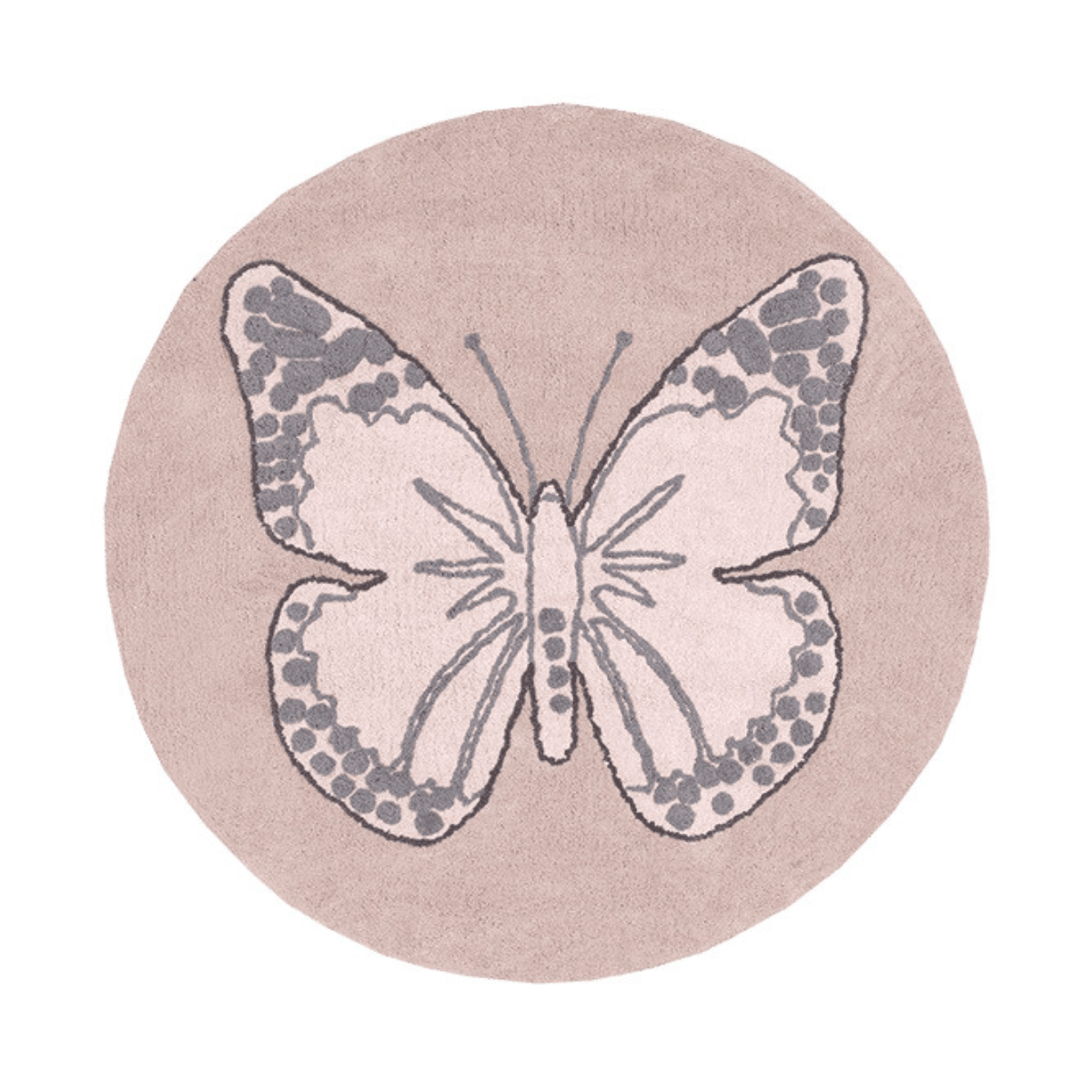 LORENA CANALS - Tapis Lavable Papillon 160 x 160 Cm