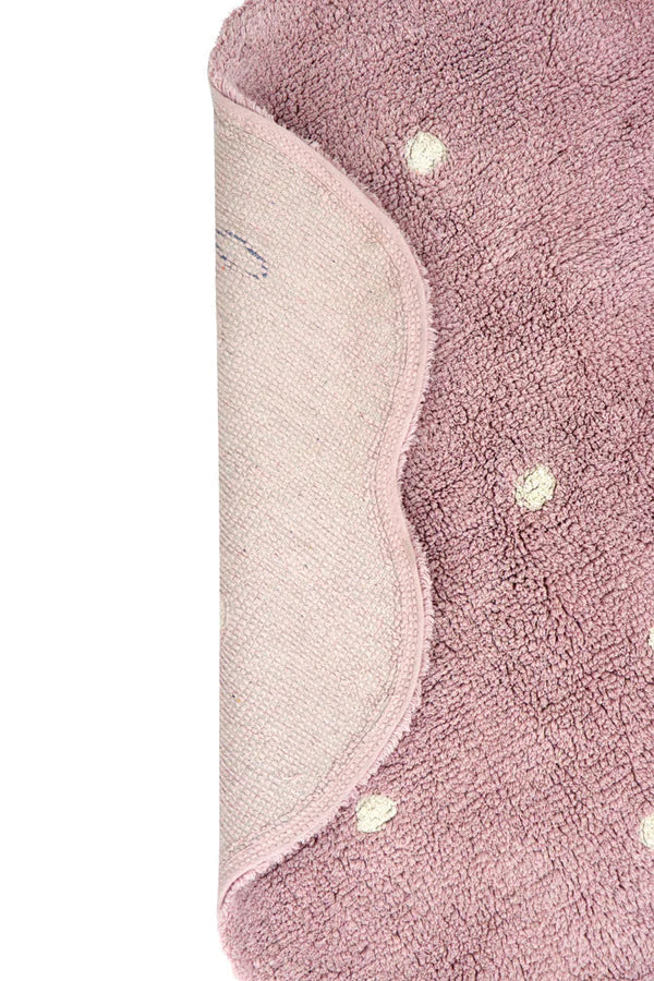LORENA CANALS - Tapis Lavable Petit Biscuit Rose 140 x 140 Cm