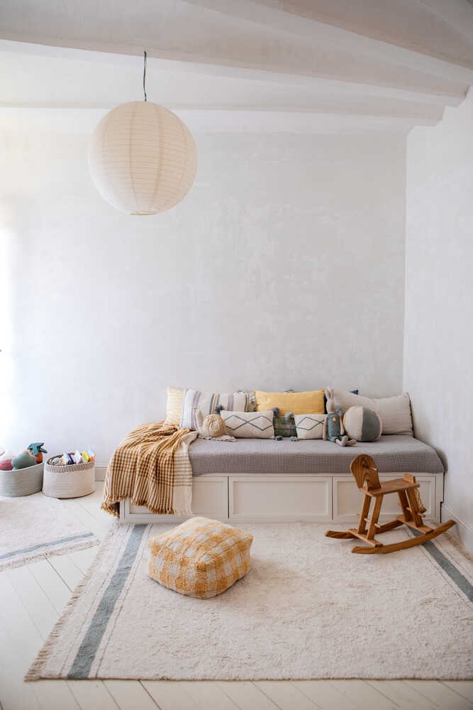 LORENA CANALS - Tapis Lavable Plate Vintage Bleu 170 x 240 cm