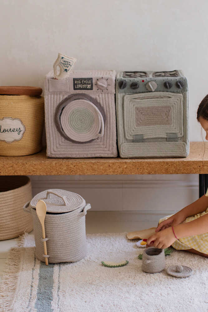 LORENA CANALS - Tapis Lavable Plate Vintage Bleu 170 x 240 cm