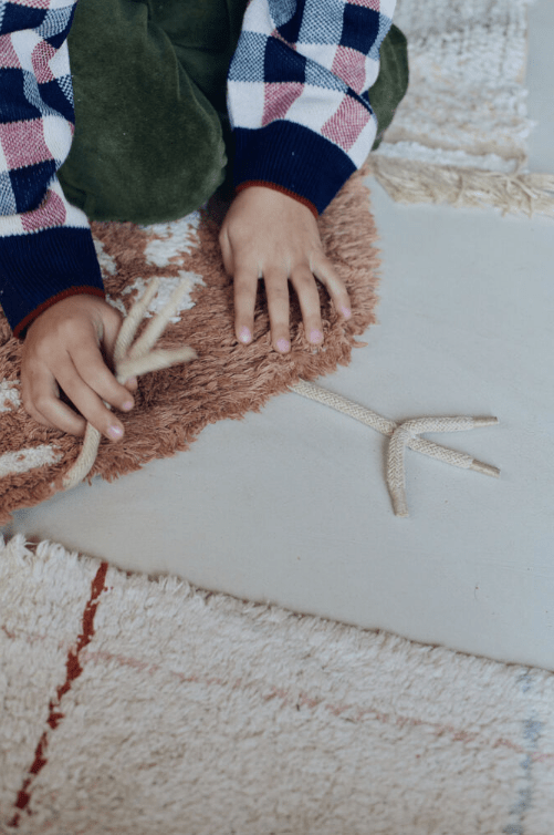 LORENA CANALS - Tapis Lavable - Poulet 110 x 100 Cm