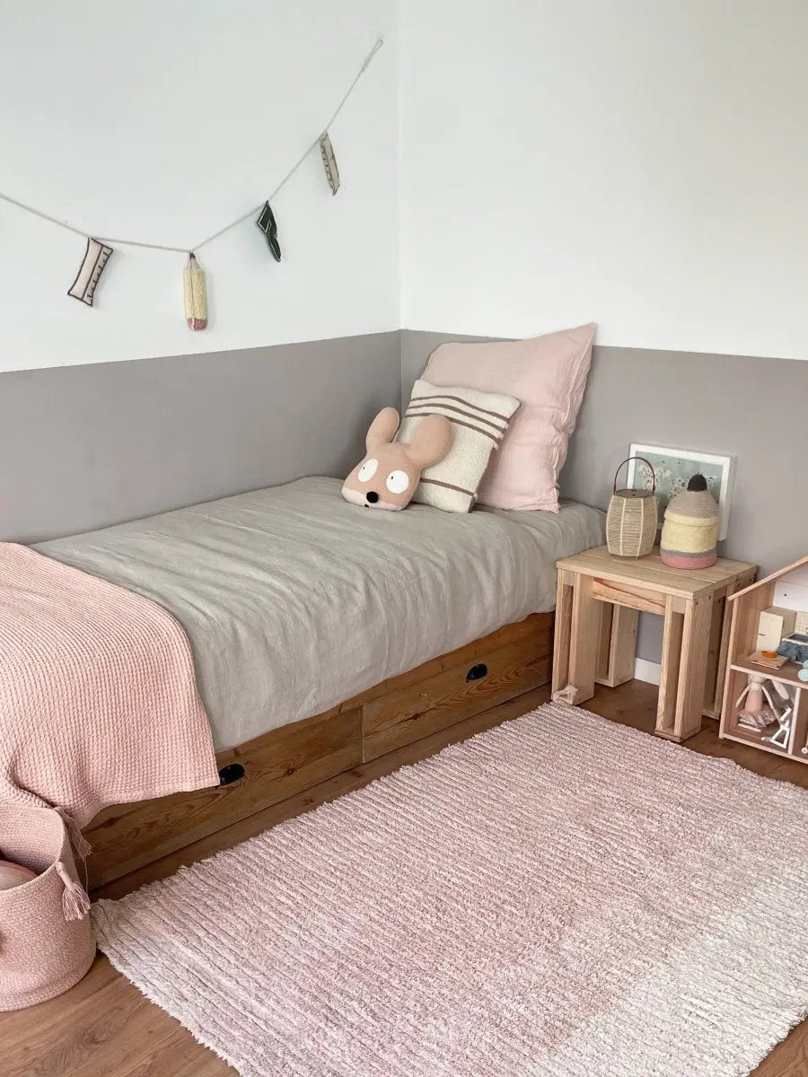 LORENA CANALS - Tapis Lavable Réversible Gelato Rose 120 X 160 Cm