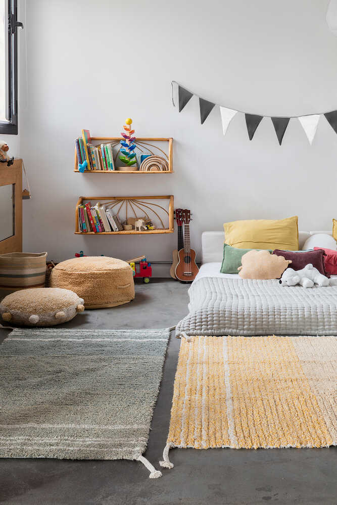 LORENA CANALS - Tapis Lavable Réversible Twin Vintage Blue 200 x 300 cm