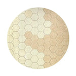 LORENA CANALS - Tapis Lavable Rond Nid D'abeille Doré