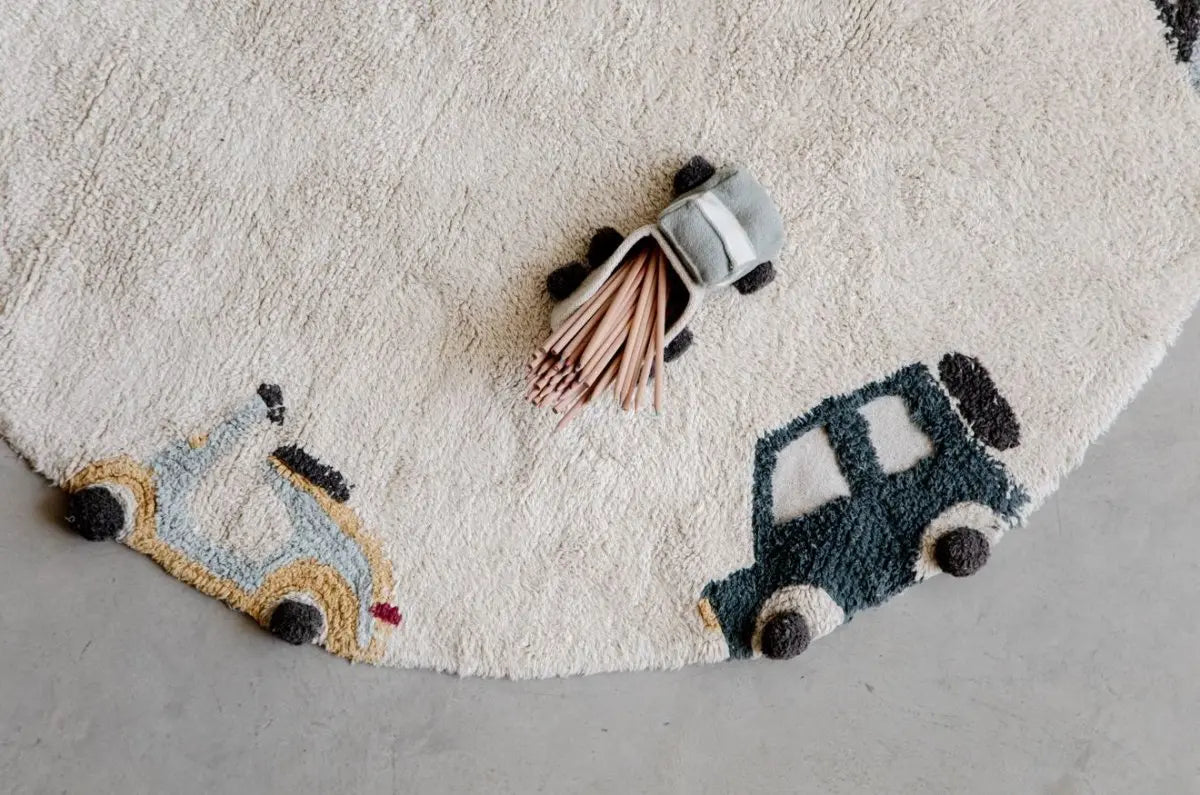 LORENA CANALS - Tapis Lavable Roues Ø 140 Cm